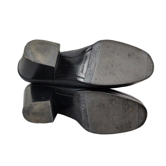 RACHEL COMEY Pebbled Nassau Chelsea Boots Heel Leather Sherpa Lined Size 6 - Picture 7 of 10